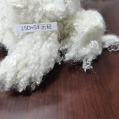 涤纶阻燃化学纤维 15D*64无硅 三维中空纤维