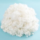 三维中空螺旋卷曲短纤维7D再生化纤棉PP棉填充玩偶枕芯抱枕靠包