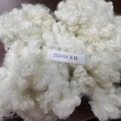 硬质棉 原生 25D*64无硅 三维中空纤维
