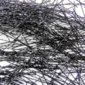 黑色波纹仿钢纤维 聚丙烯塑钢纤维 混凝土地坪抗裂PP合成粗纤维