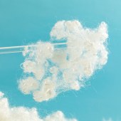 三维中空螺旋卷曲加硅涤纶短纤维15D填充宠物窝垫子沙发抱枕枕芯P