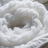 PP棉仿羽绒棉服涤纶短纤维聚酯三维中空纤维化纤蓬松礼盒填充