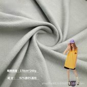 杰利纺织 涤氨单面抓毛加厚牛奶丝面料