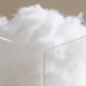 15d*64mm本白 再生 阻燃 涤纶短纤 pp棉