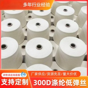 本白300D涤纶低弹网络丝长丝